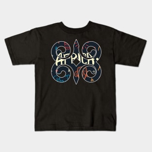 Ghana Akan Adinkra Symbol Africa Ankara Pattern Kids T-Shirt